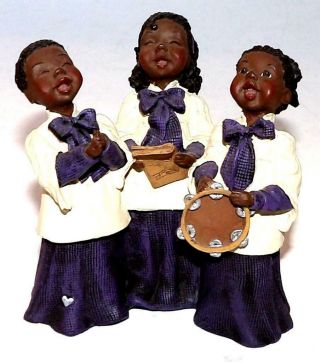 Sarahs Attic African American Figurine Choir Singers Limited Edition 773/3000
