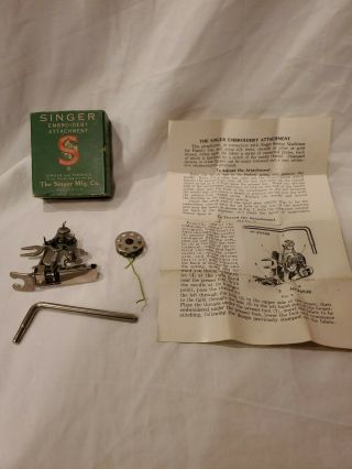 Vintage Singer And Simanco Embroidery Attachment,  26538