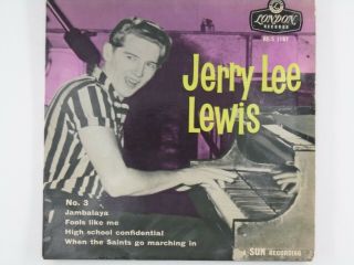 Jerry Lee Lewis No 3 Ep Re - S 1187 Ex (a Sun Recording)