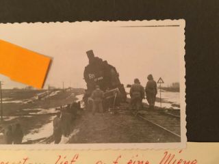 L) German Ww2 Photos Album Poland Polen Polska Min Train Foto 1943 - 1944