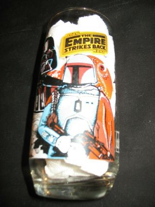 Vtg Star Wars Empire Strikes Back Burger King Collector Glass 1980 Darth Vader