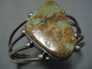 Museum Vintage Navajo Royston Turquoise Sterling Silver Bracelet Old Cuff