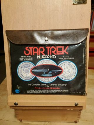 " Vintage " Star Trek Blueprints U.  S.  S Constitution Class Complete