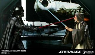 THE CIRCLE IS NOW COMPLETE DARTH VADER VS OBI WAN EXCLUSIVE STATUE SIDESHOW 4 2