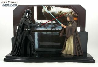 THE CIRCLE IS NOW COMPLETE DARTH VADER VS OBI WAN EXCLUSIVE STATUE SIDESHOW 4 3