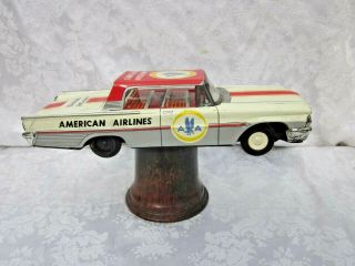 Rare Vintage Tayio World Toy,  Japan American Airlines Tin Friction Toy Car
