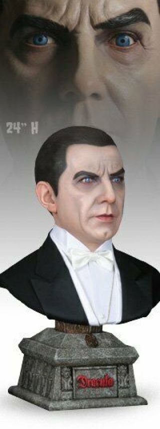 Dracula Life Sized Bust Statue Sideshow Low 3 Universal Bela Lugosi