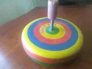 Vintage Tin Toy - Wizzo Spinning Top - Australian Made - Wyn - Toy Boomaroo