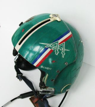 Vintage USN VA - 85 A6 Intruder Pilot Flight Helmet APH - 6 2