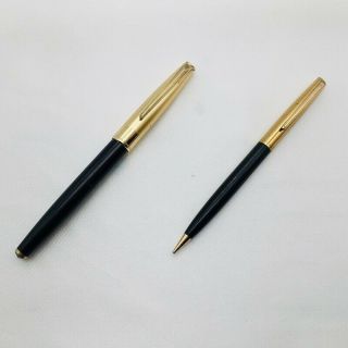 Platinum Shine Honest Japan Fountain Pen Mechanical Pencil Set 14k X1734