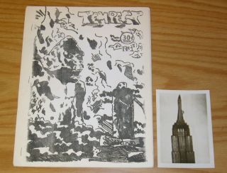 Tempest Fanzine 1 Vf With " Real " Photo Of King Kong On Empire State Building