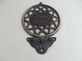 Piece Of Cast Iron That Was Part Of An Old Stove