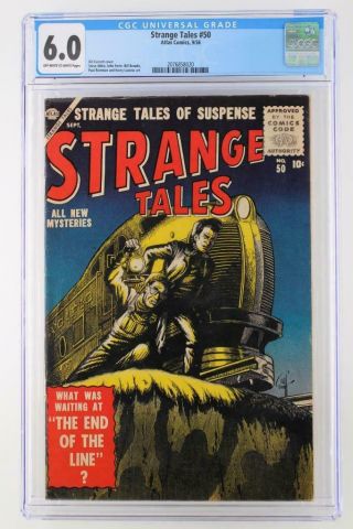 Strange Tales 50 - Cgc 6.  0 Fn - Atlas 1956 - 2nd Highest Grade