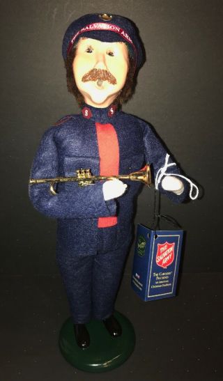 Byers’ Choice Salvation Army Trumpet Player Man Caroler Figurine W Tag Christmas