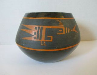 Vintage Early Lela Gutierrez Santa Clara Pueblo Pottery Jar
