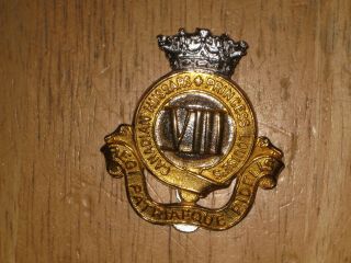 Qc Canadian Army Cap Badge 8th Princess Louise 