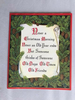 Vintage Box Of 10 Christmas Cards With Envelopes