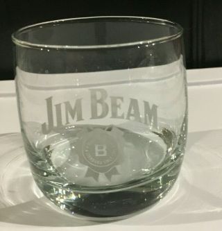 (set Of 4) Jim Beam Whiskey Glasses