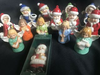 14 Old Goebel Figurines Christmas Angels Bells Santas Ornaments From 50 