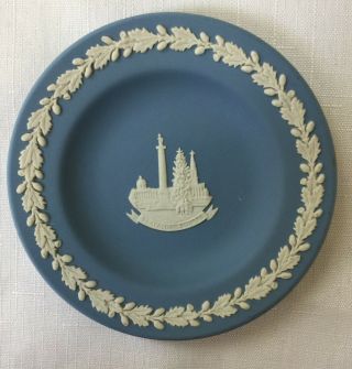 Vintage Wedgwood Blue Jasperware Trafalgar Square Small Plate 4 - 1/2 "