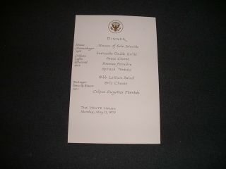 White House Dinner Menu Richard Nixon Sir Alec Douglas - Home (s)