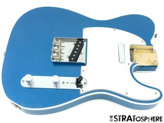 Loaded Fender Vintage 62 Ri Telecaster Tele Body 1962 Bound Lake Placid Blue
