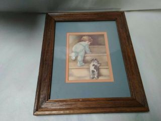 Nitey Nite Print By Bessie Pease Gutmann Framed & Matted Absolutely