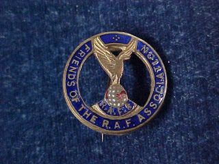 Orig Vintage Lapel Badge Friends Of The Raf Association " Royal Air Force "