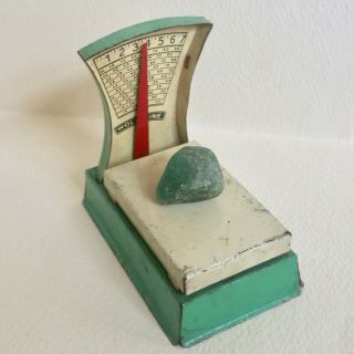 Vintage 1930s Wolverine Tin Litho Scale For The Corner Grocer,