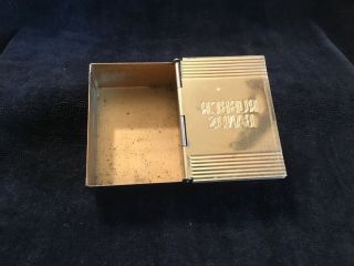 VINTAGE RUBBER BANDS AND PAPER CLIPS METAL BOX BY PARK SHERMAN CO 3