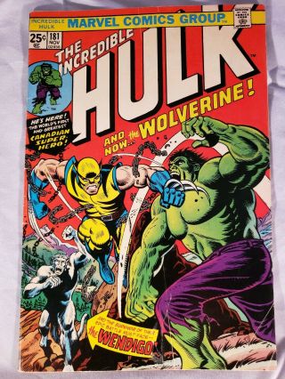 The Incredible Hulk 181 First Appearance Wolverine