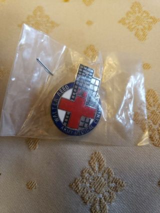 Vintage American Red Cross Military Walter Reed Army Medical Center Pin