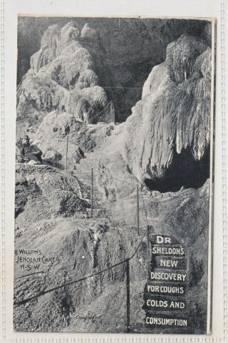 Vintage Postcard Dr Sheldon Discovery Jenolan Caves 1900s