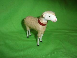 A Stylishly Adorned,  Victorian Putz Sheep