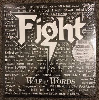 Black Friday Rsd 2019 - Fight - War Of Words Metal Lp - Splatter Vinyl,  1500 Only