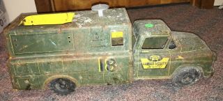 Vintage Marx Lumar Utility Service Tin Toy Truck