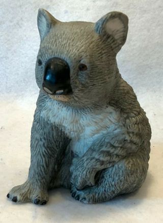 Vintage Royal Heritage Handcrafted Bisque Porcelain Koala Bear Figurine -