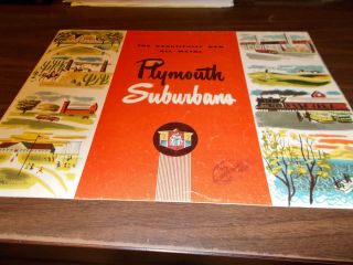 1950 Plymouth Suburban Station Wagons Sales Brochure