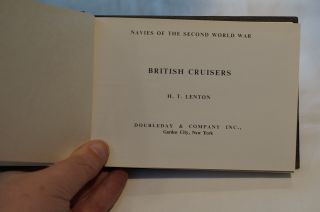 Ww2 British Cruisers Reference Book