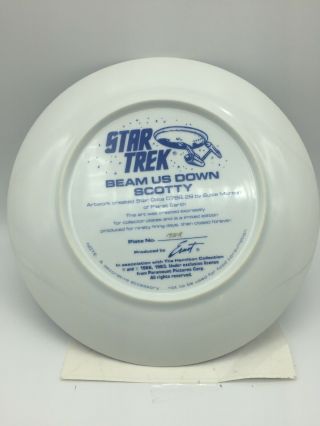 Star Trek Plate Crew,  Beam Us Down Scotty,  by Susie Morton 1431R - 35 2