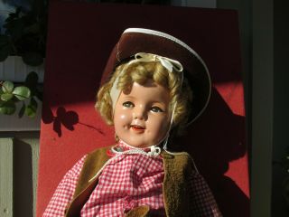 1936 Texas Ranger Cowgirl Shirley Temple Doll 28 inch Texas Centennial 3