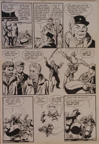 JACK SPARLING art,  WAR BATTLES 3,  pgs 11 - 14,  1952,  4 pgs,  Motorcycle 2