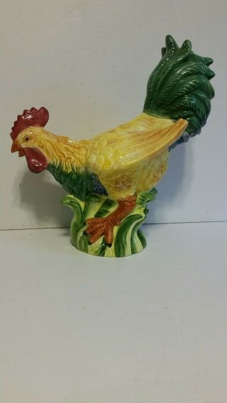 Large Ceramic Rooster / Chicken Home Décor Figurine - Young 