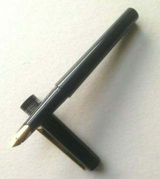 Vintage Osmiroid Calligraphy Fountain Pen - Black With Gold Trim -