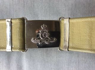 Post Ww2 Royal Canadian Artillery Belt And Buckle