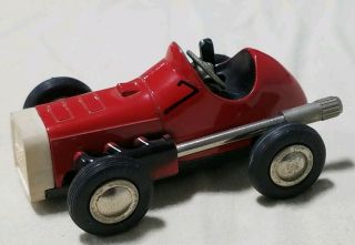 Vintage Western Germany Schuco Micro Racer Red No.  7 1041 No Key Estate Fresh