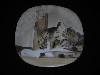 Minou - Ettes By C Pradalie Fine Porcelain Cat Plate