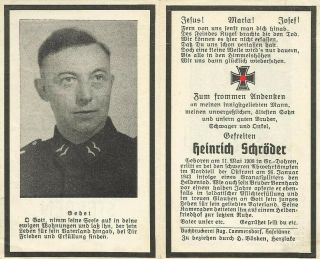 German Death Card – Luftwaffe - Defensive Fighting In Russia 1943