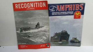 Ww2 Us Navy War Vintage Magazines The Amphips & Recognition Nov 1944