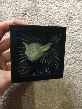 Star Wars Darth Vader Yoda Floating Heads Illusion Box Cube 1996